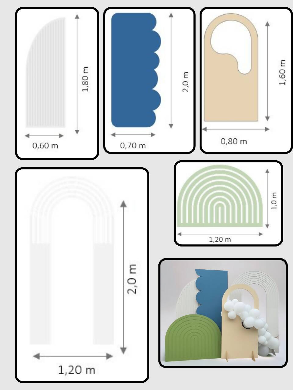 Paneles Decorativos para Eventos - Cumpleaños - Casamientos - Fiestas