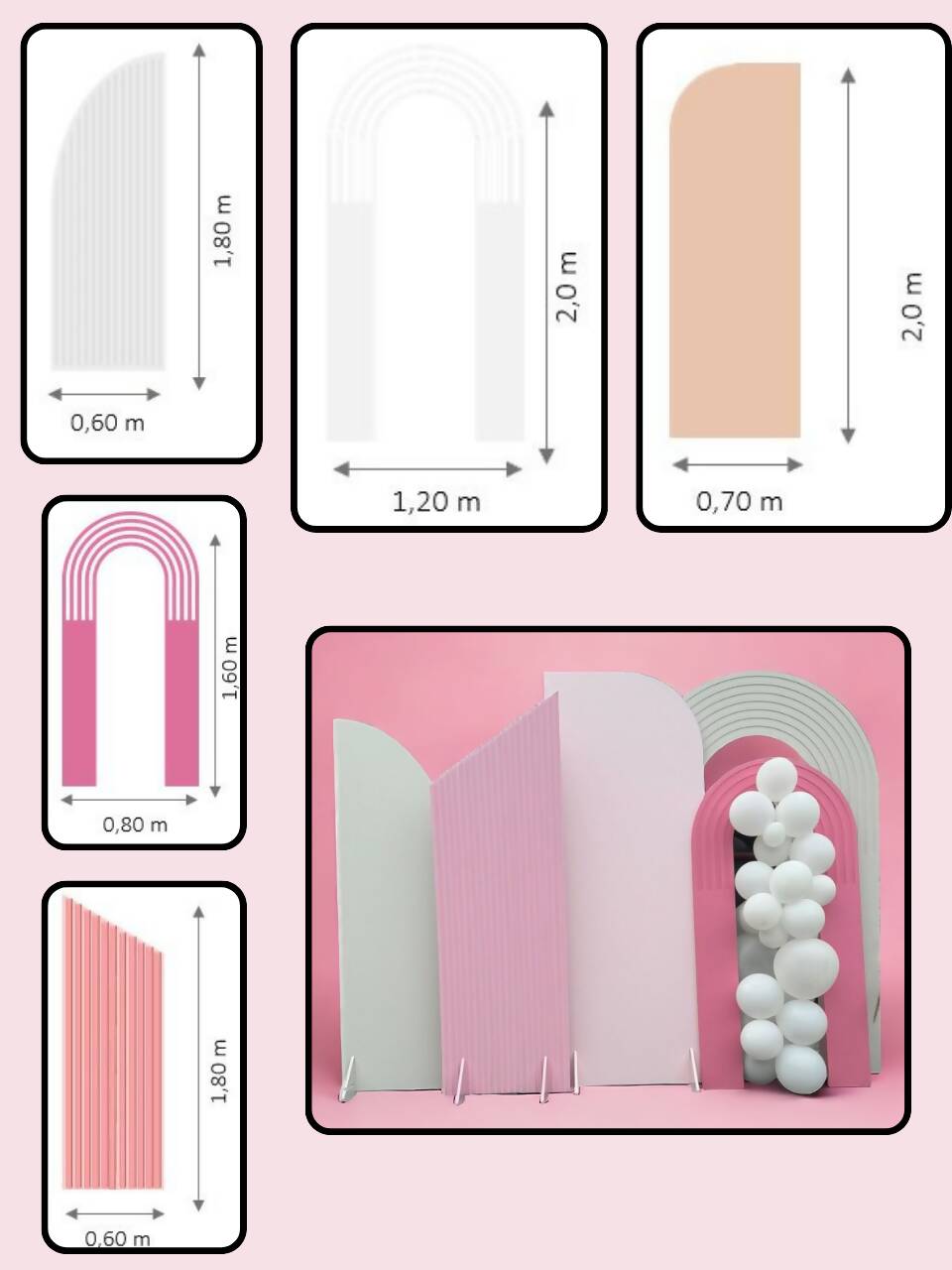 Paneles Decorativos para Eventos - Cumpleaños - Casamientos - Fiestas