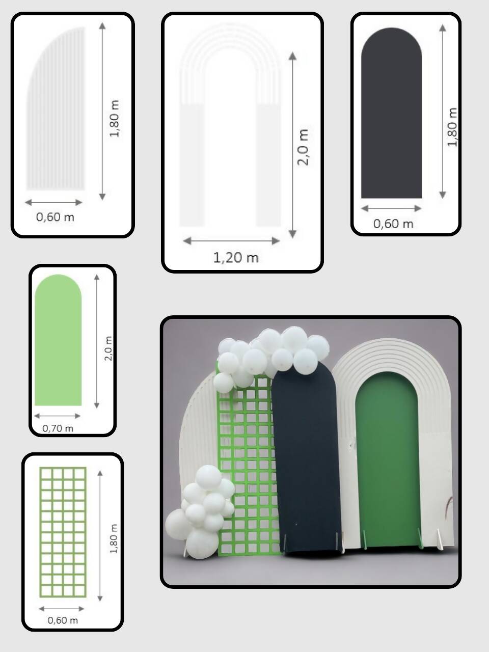 Paneles Decorativos para Eventos - Cumpleaños - Casamientos - Fiestas