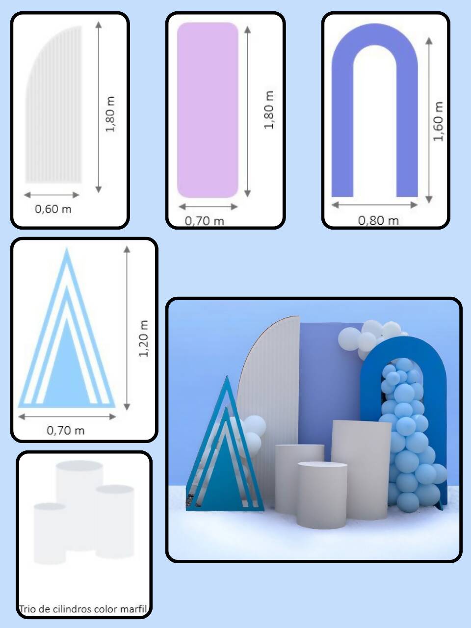 Paneles Decorativos para Eventos - Cumpleaños - Casamientos - Fiestas